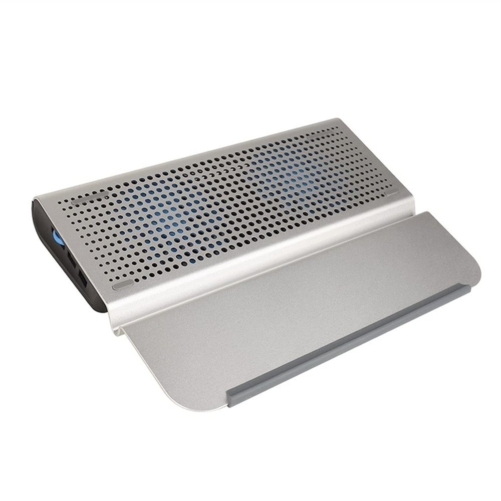 UOOD Laptop Cooling Pad - The Most Powerful Rapid Action Cooling Fan - Laptop Stand Aluminum Heat Sink Portable, Tilting Overhead Notebook Stand with Anti-Slip Mat Very Silent