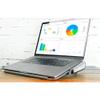 UOOD Laptop Cooling Pad - The Most Powerful Rapid Action Cooling Fan - Laptop Stand Aluminum Heat Sink Portable, Tilting Overhead Notebook Stand with Anti-Slip Mat Very Silent view 2