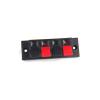 Audio Speaker Input Terminal Pair Wire Cable Connector Rectangle, 4-Slot 69.8mm (2 Pcs) view 1