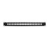 Vertical Cable 24 Port Blank Patch Panel - 1U view 2