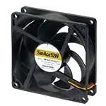 9WPA0912P4G001, DC Fans DC Tubeaxial Fan, 92x25mm, 12VDC, 86.5CFM, 6W, 47dBA, 5700RPM, 0.51inchH2O, Ribbed, Splash and Dust Proof, Tachometer, PWM, IP68 Rated