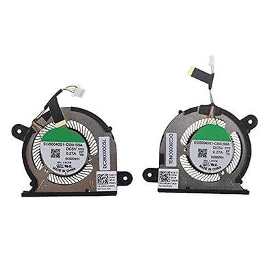 Laptop CPU+GPU Cooling Fan Compatible with dell XPS 13 9300 P117G DC28000ONSL 0WX28K WX28K EG50040S1-CI40-S9A DC28000OOSL 0FRK0V FRK0V EG50040S1-CI30-S9A DC5V 0.27A New.