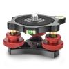 CAVIX Camera Leveler Tripod Leveling Base Tri-Wheel Head for Macro Photography Aluminum w Bubble Level 3 Axis Level with +/-5 Degree Precision Adjustment for DSLR Camera Rotator Panoramic Head LP-64 view 1