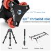 CAVIX Camera Leveler Tripod Leveling Base Tri-Wheel Head for Macro Photography Aluminum w Bubble Level 3 Axis Level with +/-5 Degree Precision Adjustment for DSLR Camera Rotator Panoramic Head LP-64 view 4