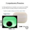 2 in 1 Protective Case Compatible with Apple Airpods Pro 2nd/1st Generation & Airtag Case Combo, Soft Silicone Protective Cover for Women Men with 2 PCS Screen Protector(Glow in Night) view 3