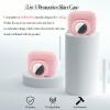 2 in 1 Protective Case Compatible with Apple Airpods Pro 2nd/1st Generation & Airtag Case Combo, Soft Silicone Protective Cover for Women Men with 2 PCS Screen Protector, Shock-Proof(Pink) view 4