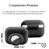 2 in 1 Protective Case Compatible with Apple Airpods Pro 2nd/1st Generation & Airtag Case Combo, Soft Silicone Protective Cover for Women Men with 2 PCS Screen Protector, Shock-Proof(Black) view 3