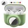 2 in 1 Protective Case Compatible with Apple Airpods Pro 2nd/1st Generation & Airtag Case Combo, Soft Silicone Protective Cover with 2 PCS Screen Protector, Shock-Proof Anti-Scratch(Emerald Green) view 1
