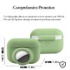 2 in 1 Protective Case Compatible with Apple Airpods Pro 2nd/1st Generation & Airtag Case Combo, Soft Silicone Protective Cover with 2 PCS Screen Protector, Shock-Proof Anti-Scratch(Emerald Green) view 3