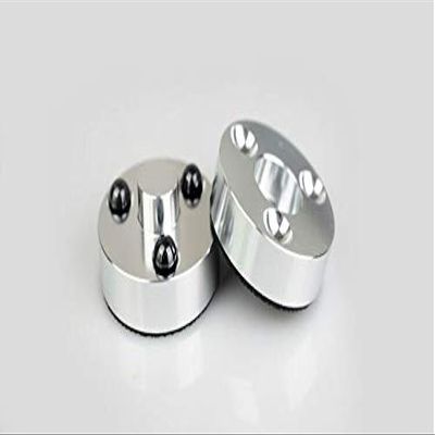 HIFI Audio Speakers Amplifier Chassis Ceramic beads Anti-shock Shock Absorber Foot Pad Feet Pads Vibration Absorption Stands (Color : 3pieces silver)