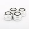 4PCS 33 * 22mm Feet Speaker Aluminum Alloy Amplifier Stand Spikes DISCS Turntable CD Player Computer DAC Machine Base Feet (Color : Silver) view 1