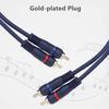 UIInosoo RCA Cable With Ground Wire, 10ft Turntable Gold Plated 2RCA Male to 2RCA Male Stereo Interconnect for Turntable, Preamp, Record Player, Amplifier view 3
