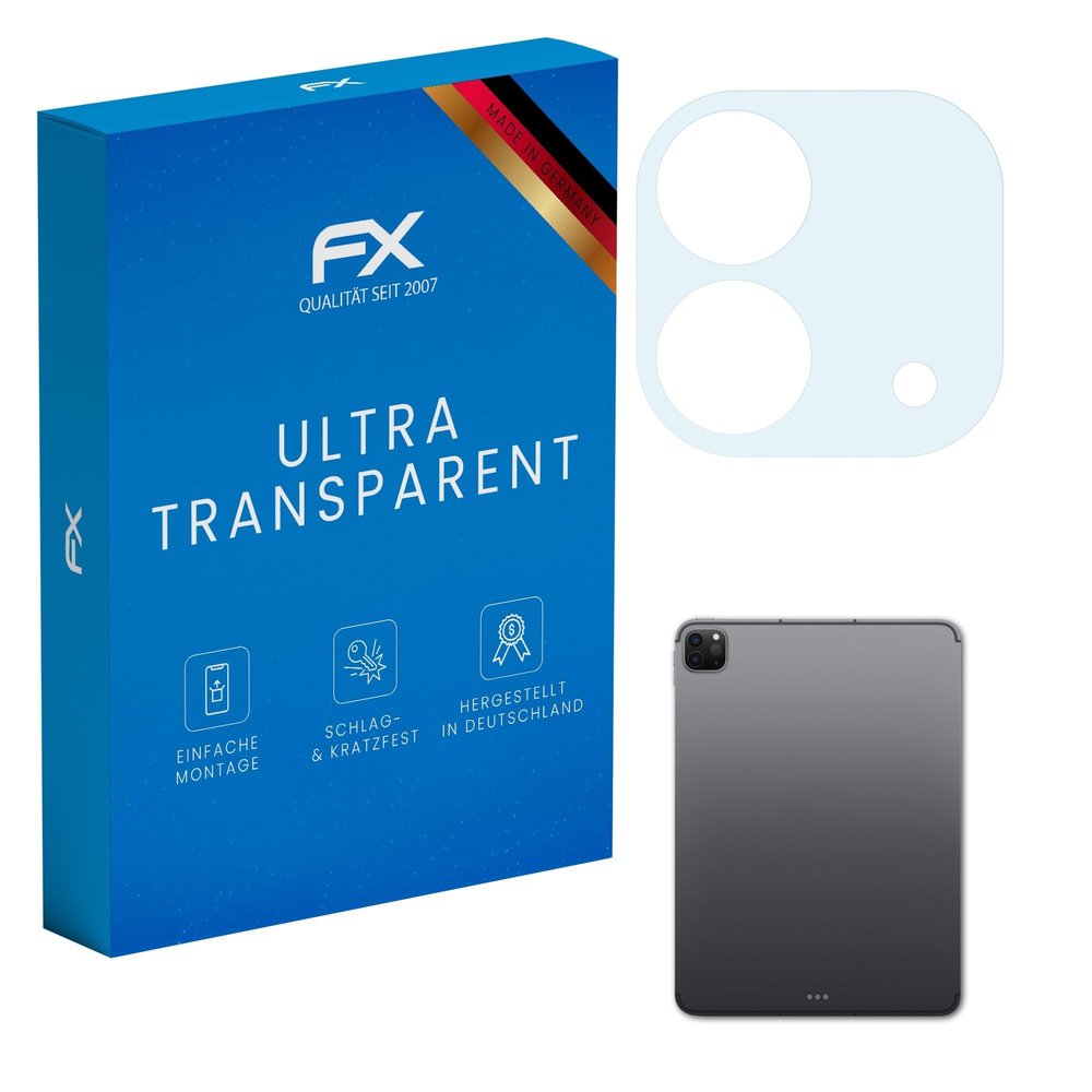 atFoliX Screen Protection Film compatible with Apple iPad Pro 11 Lens 2021 Screen Protector, ultra-clear FX Protective Film (2X)