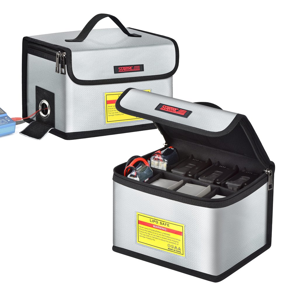 STARTRC Lipo Safe Bag Fireproof, 21.5 X 15 X 14cm, 21.5 x 15 x 14 cm, Pouch