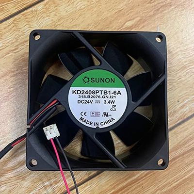 KDE2408PTB1-6 24V 3.4W 8025 2-Wire Cooling Fan