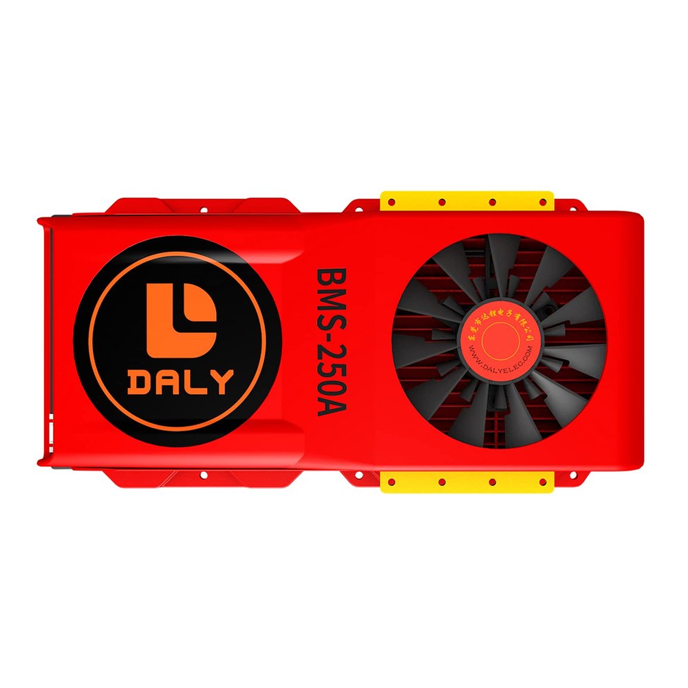 DALY SMART BMS Li-ion 7S 24V 250A with Programmable Bluetooth Module and Common Port Cooling Fan