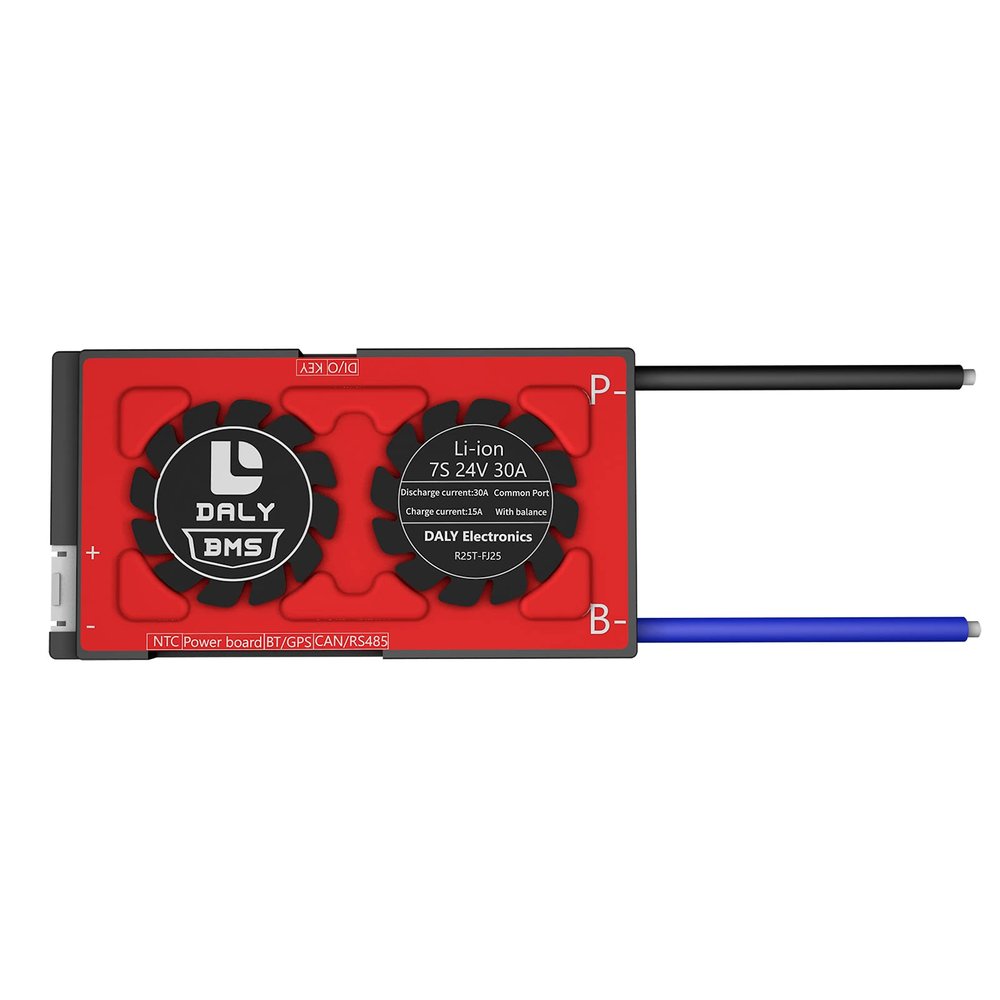 DALY SMART BMS Li-ion 7S 24V 30A with Programmable Bluetooth Module and Common Port