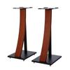EXIMUS One Pair Fixed Height Universal Speaker Floor Stands with Real Wood - Cedar - 290 Series view 2