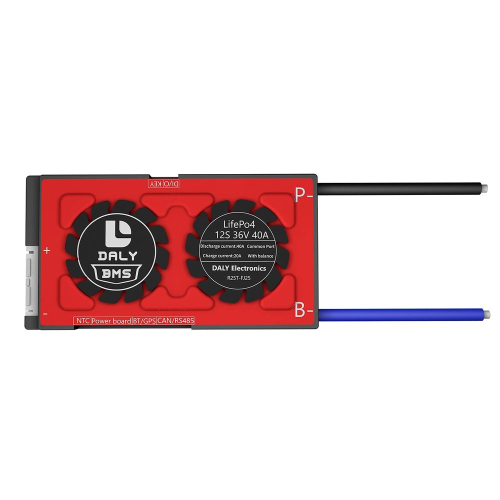 DALY SMART BMS LiFePo4 12S 36V 40A with Programmable Bluetooth Module and Common Port
