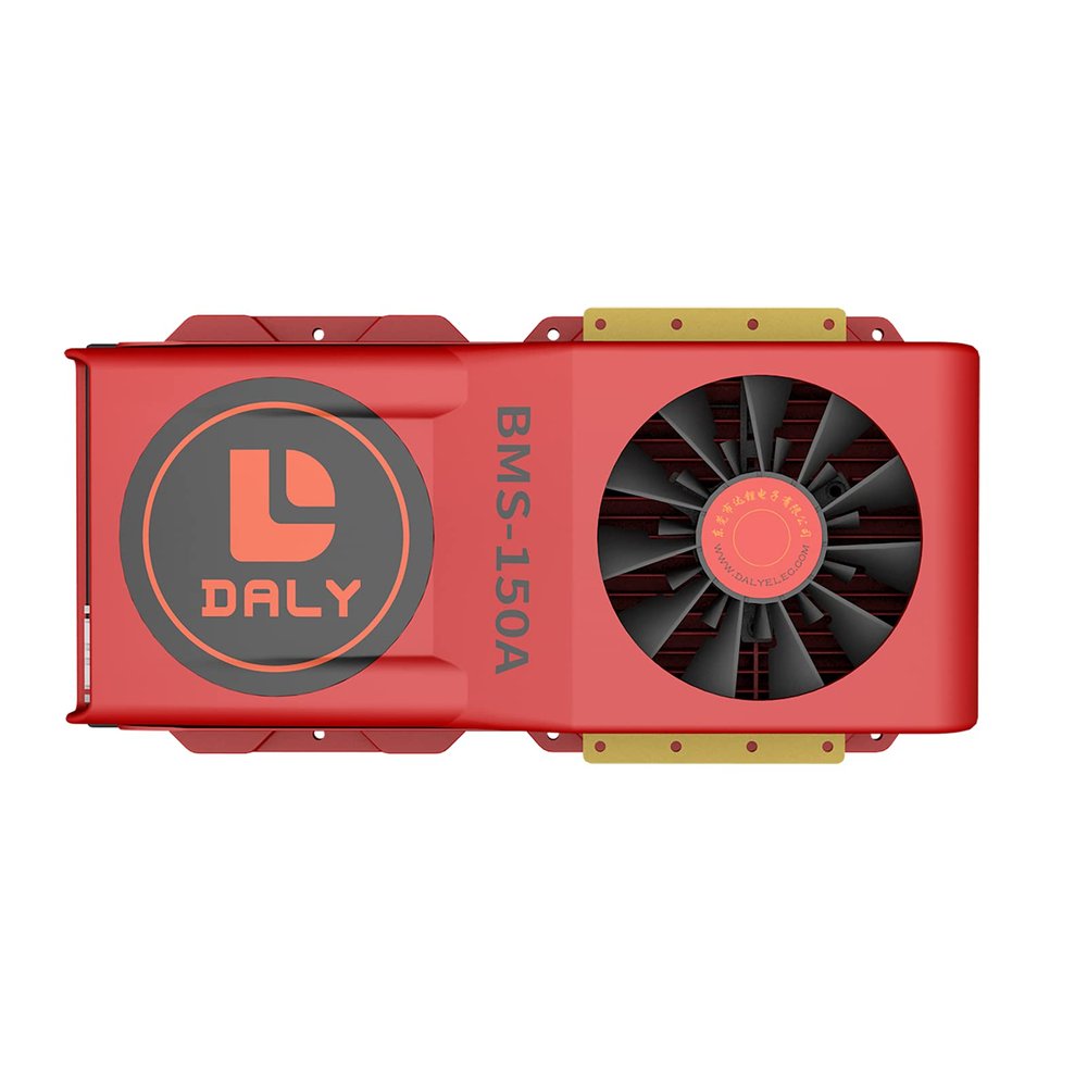 DALY SMART BMS Li-ion 7S 24V 150A with Programmable Bluetooth Module and Common Port Cooling Fan