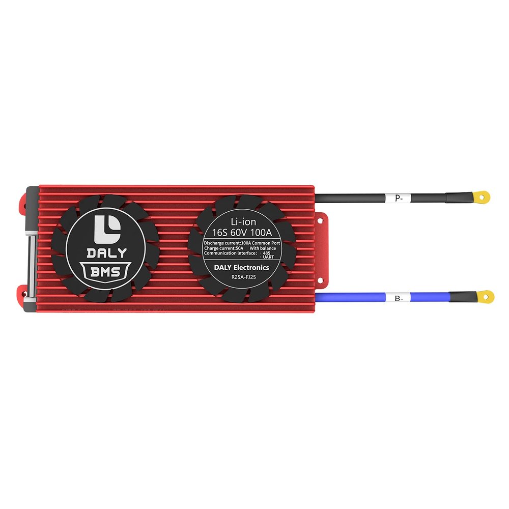 DALY SMART BMS Li-ion 16S 60V 100A with Programmable Bluetooth Module and Common Port