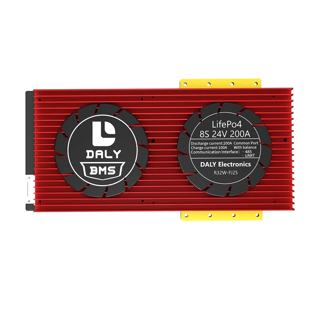 DALY SMART BMS LiFePo4 8S 24V 200A with Programmable Bluetooth Module and Common Port