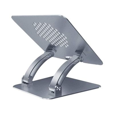 XIXIDIAN Laptop Stand,Foldable Aluminum Notebook Stand,Multi-Angle with Heat-Vent Aluminum Laptop Holder Computer Riser for 10~17In Notebooks (Color : Gray)