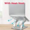XIXIDIAN Laptop Stand,Foldable Aluminum Notebook Stand,Multi-Angle with Heat-Vent Aluminum Laptop Holder Computer Riser for 10~17In Notebooks (Color : Gray) view 4