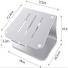 XIXIDIAN Laptop Stand,Aluminum Alloy Computer Riser Portable Universal Laptop Stand for 11-7In laptops (Color : Silver) view 2