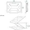 XIXIDIAN Laptop Stand,Aluminum Alloy Cooling Bracket Double Height Increase Foldable Laptop Stand Multi-Angle Adjustment Multifunctional,for 11-17.3In laptops view 2