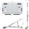XIXIDIAN Laptop Stand,5 Height Adjustable Portable Lifting Computer BracketFoldable Aluminum Alloy Desktop Heightened Heat Sink for Home/Office (Color : Gray) view 2