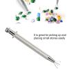 Prong Holder, Professional Jewelry Making Tool with Spring Loaded Plunger for Precise Gemstone Handling Stainless Steel 12cm view 3