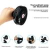 Mini silent clip-on fan rechargeable silent 4- blade stroller fan portable air-cooled 3 -speed desktop USB fan with USB output white view 2