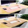 Desk Pad, Natural Cork Leather Dual Sided Desk Mat, Waterproof Desk Mat, PU Leather Mouse Pad, Non-Slip Large Mouse Pad for Office Home view 2