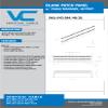 Vertical Cable 48 Port Blank Patch Panel - 2U view 3