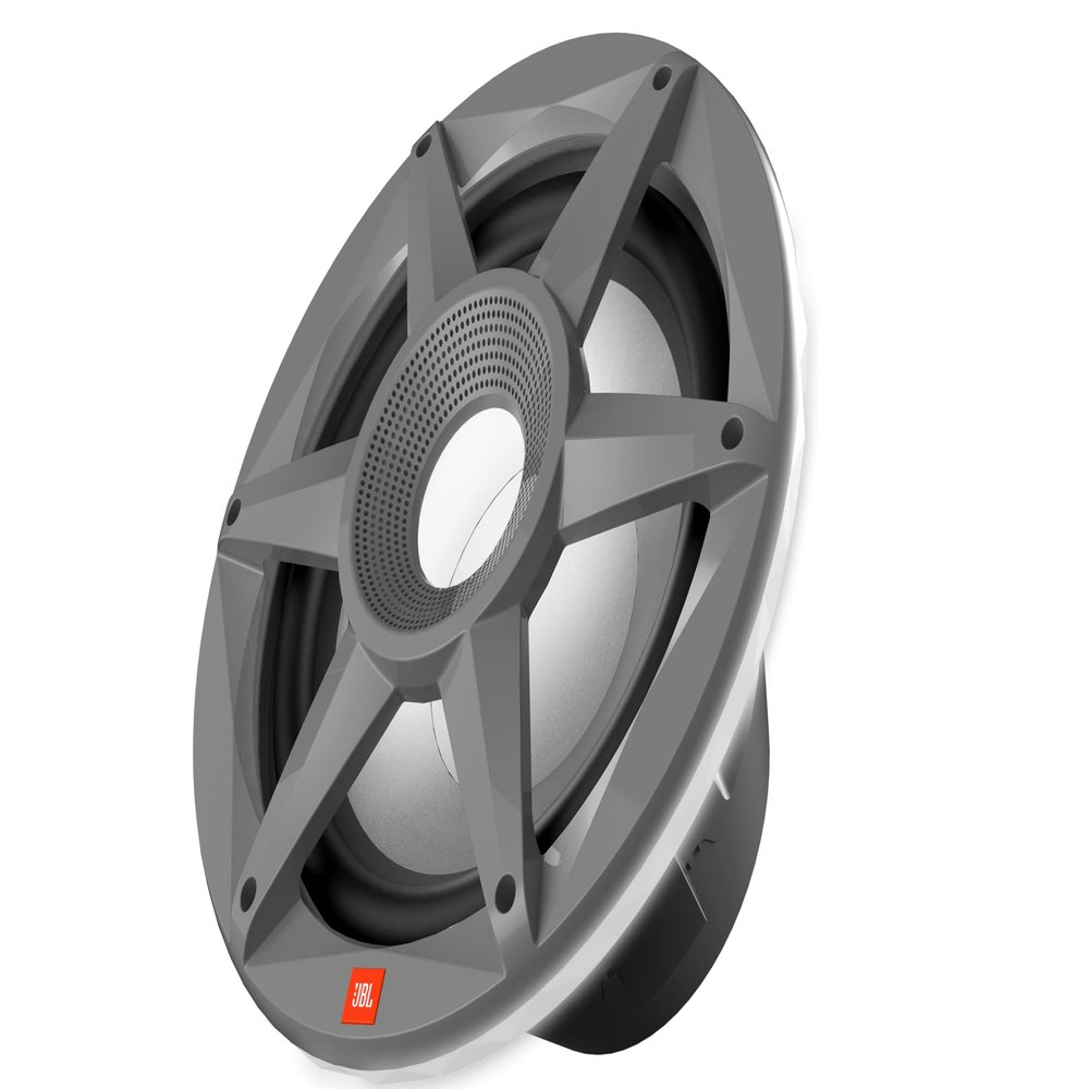 JBL 10" (250mm) Marine Woofer - High Performance 10" Subwoofer, 300 watts RMS, 900 watts Peak Power, Sensitivity (@ 2.83V): 89dB, Frequency Response: 20-2KHz, Selectable impedance: 2 and 4-ohms