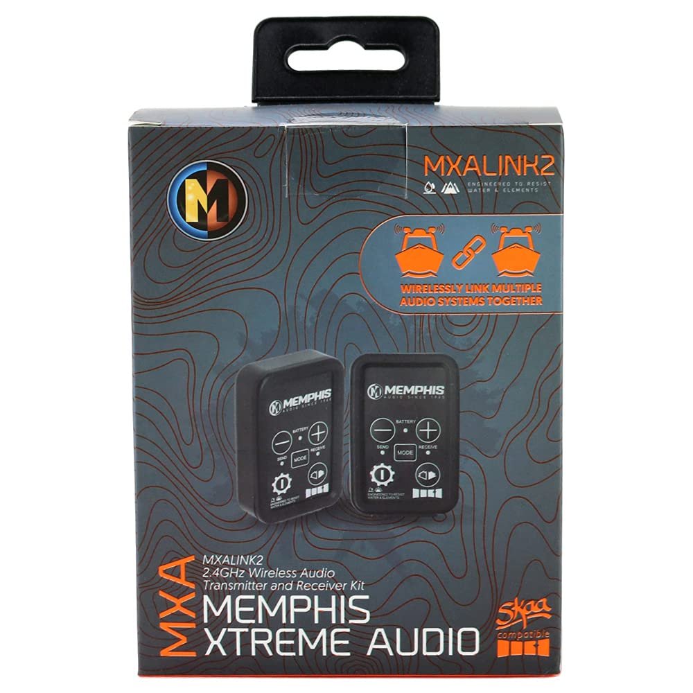 Memphis Audio MXALINK2 2.4 GHz Wireless Audio Send and Receive Kit