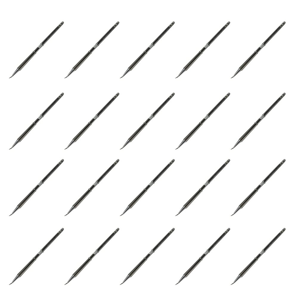 T15-J02 Bent Middle Conical Round 0.2mm Soldering Tip for FX-9501 FM-2028 FM-2027 FM-2021 FX-950 FX-951 FX-952 FM-202 FM-203 FM-204 FM-206 ACE Tips (20)