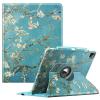Fintie Rotating Case for iPad Pro 12.9-inch 6th Generation 2022-360 Degree Swiveling Protective Cover with Pencil Holder, Auto Sleep/Wake, Also Fit iPad Pro 12.9" 5th/4th/3rd Gen, Blossom view 1