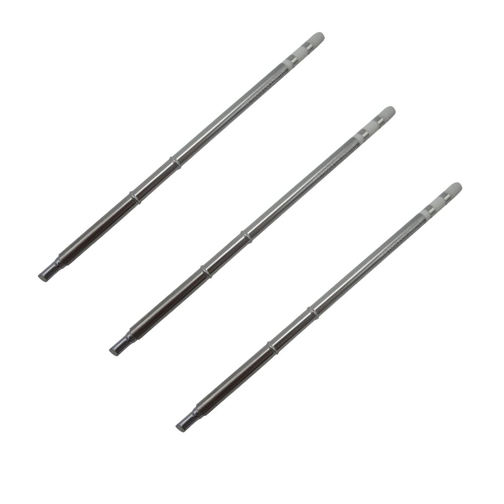 T15-CF4 Bevel Single Flat 4mm Soldering Tip for FX-9501 FM-2028 FM-2027 FM-2021 FX-950 FX-951 FX-952 FM-202 FM-203 FM-204 FM-206 ACE Tips (3)