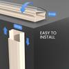Cord Covers for Wires on Wall - 150in Cable Management Cable Hider - Cord Hiders for TV On Wall - Paintable Cable Concealer - Wire Covers for Cords - 10X (L16 x W0.95 x H0.5) - Medium | Beige view 4