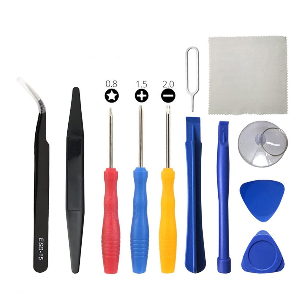 12PCS Mobile Phone Repair Tools Kit Multifuction Repair Screwdriver Kit Hand Tools Set Suitable for Repair of Mobile Phones,Tablets,Watches,Glasses.