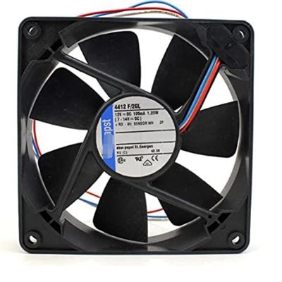 4412F/2GL 12V 120MM Fan DC12V 105mA 1.25W 12025 Silent Cooling Fan