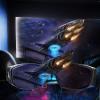 BBTO 2 Pieces 3D Movie Game Glasses Red Blue 3D Viewing Glasses for Movies Games, Light Simple Design(Black) view 2