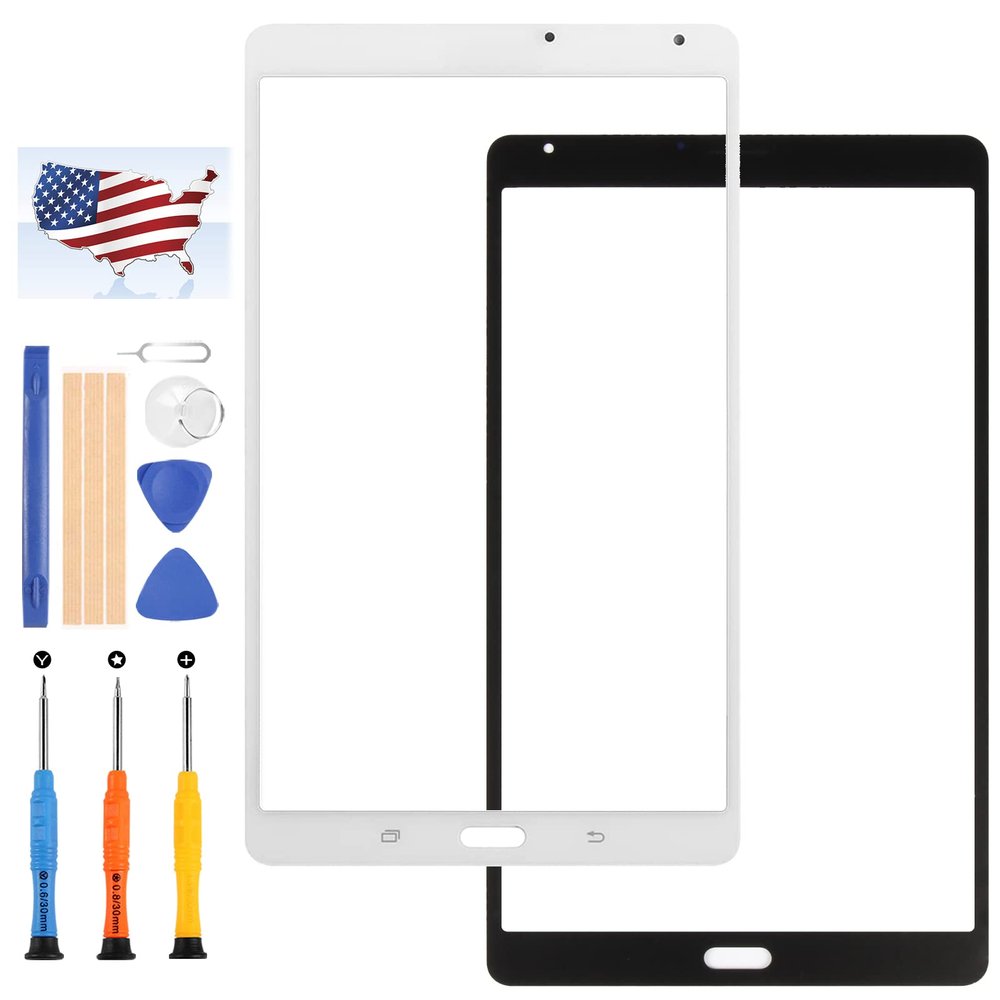 for Samsung Galaxy Tab S 8.4 T700 SM-T700 Screen Replacement for SM-T700 8.4inch Outer Front Screen Glass Lens Cover,with Free Repair Tools (NO Touch Digitizer, Not LCD) (White)