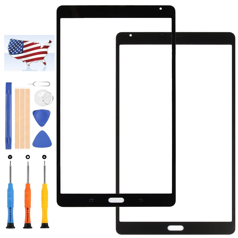 for Samsung Galaxy Tab S 8.4 T700 SM-T700 Screen Replacement for SM-T700 8.4inch Outer Front Screen Glass Lens Cover,with Free Repair Tools (NO Touch Digitizer, Not LCD) (Black)