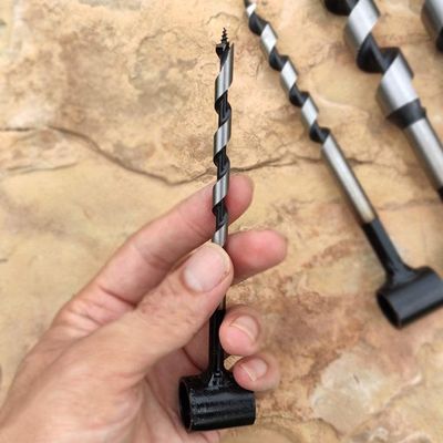 XYXXBB Manual Survival Drill Bit, Premium Auger Bit Manual Hand Wood Drill Bits for Outdoor Camping Survival Emergency Tool - 25mm (Size : 25mm)