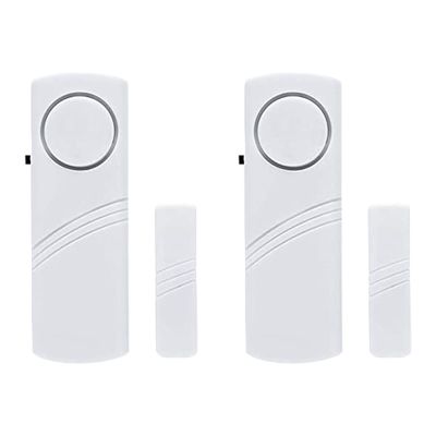 2 Pack Home Security Alarms - Window & Door Burglar Bell Alarm for Home & Office