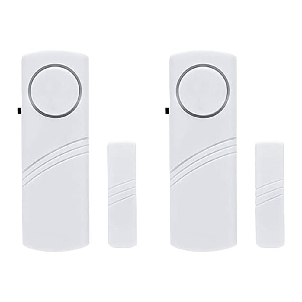 2 Pack Home Security Alarms - Window & Door Burglar Bell Alarm for Home & Office