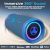 TREBLAB HD77 Blue-Bluetooth Portable Speaker-360 HD Surround Sound-Wireless Dual Pairing-30W of Stereo Sound-DualBass Technology - IPX6 Waterproof Design with up to 20H(Renewed) view 2